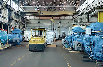 ARCO heated industrial machinery warehouse